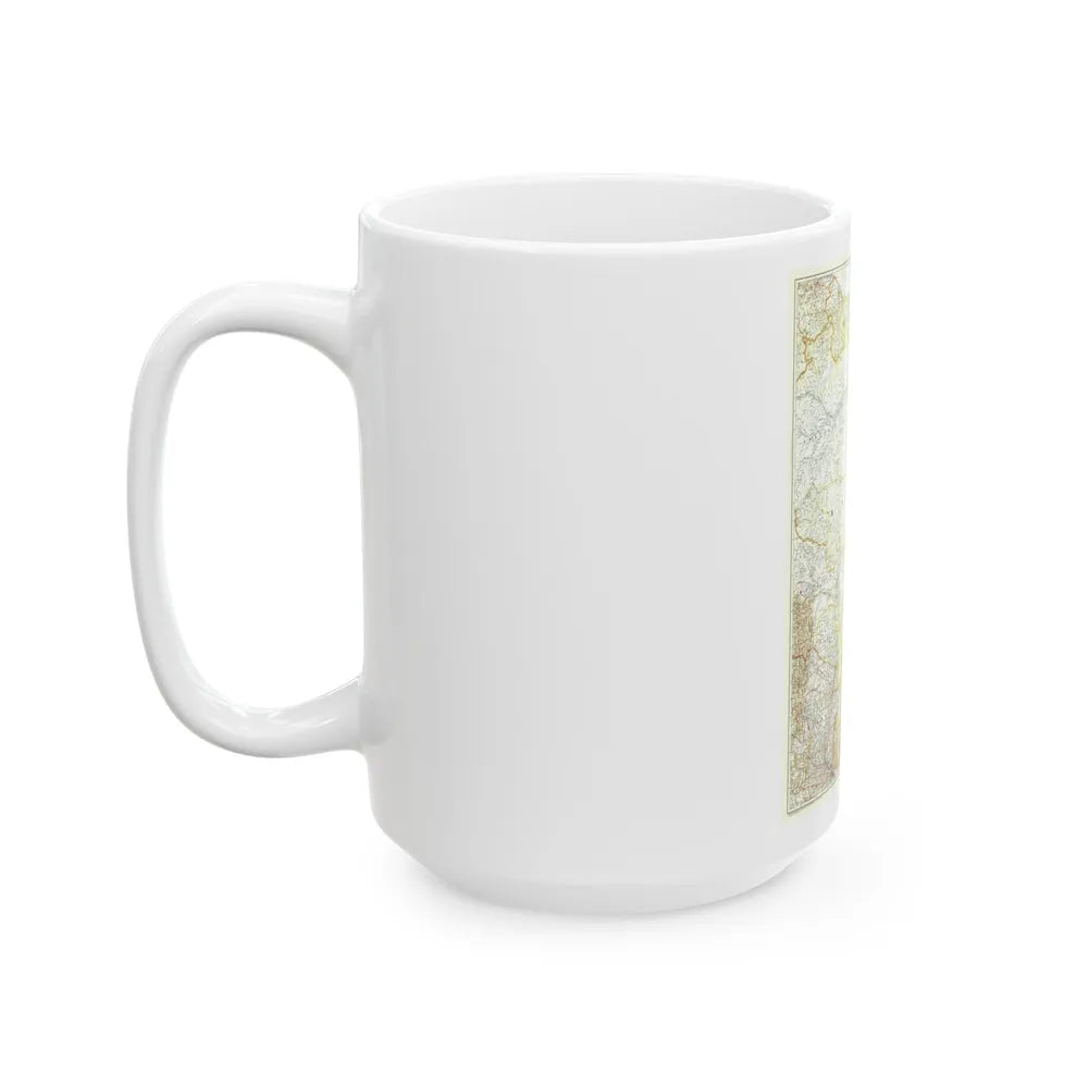 South America - Eastern (1955) (Map) White Coffee Mug-Go Mug Yourself