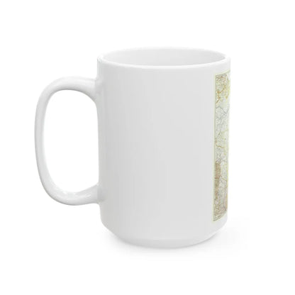 South America - Eastern (1955) (Map) White Coffee Mug-Go Mug Yourself