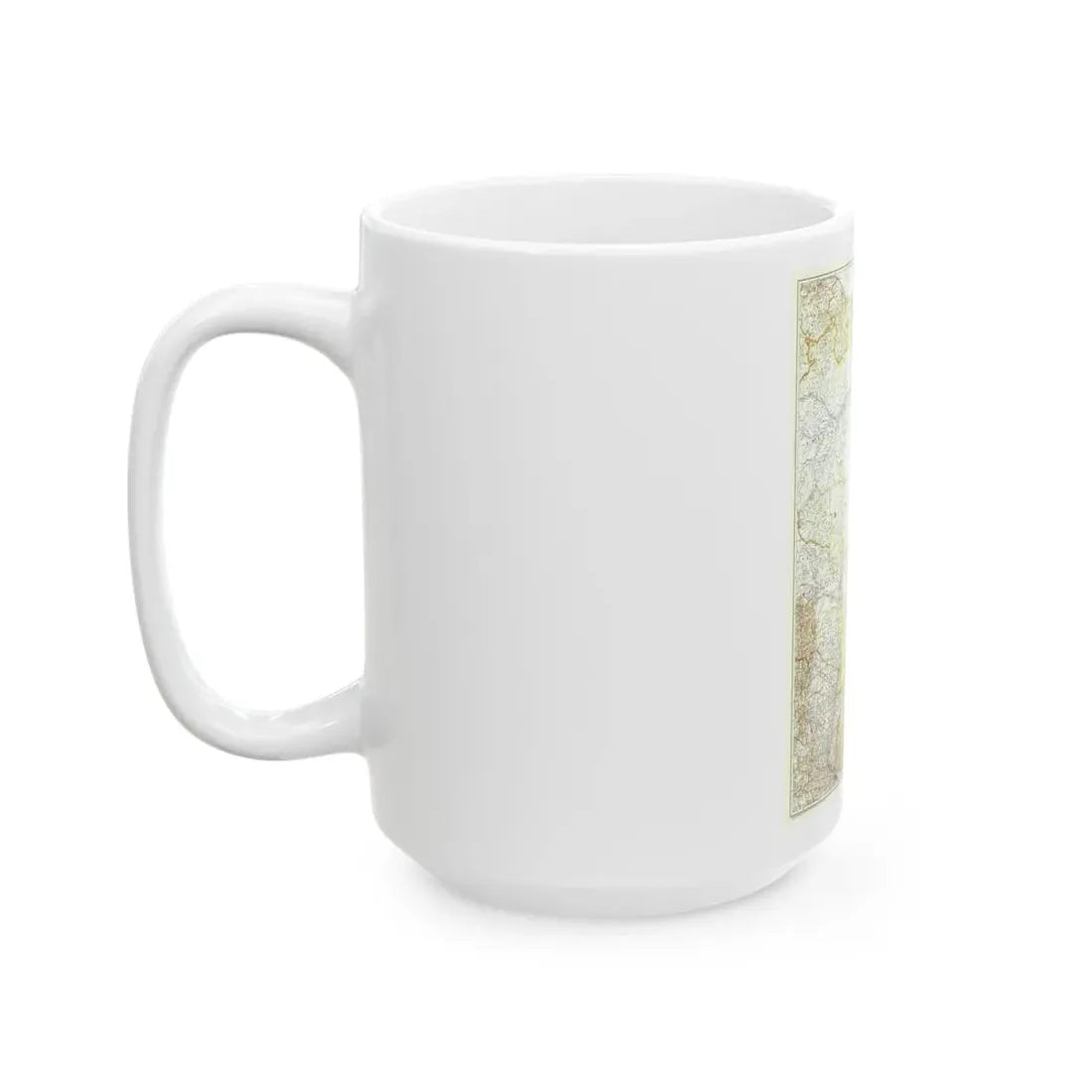 South America - Eastern (1955) (Map) White Coffee Mug - Go Mug Yourself