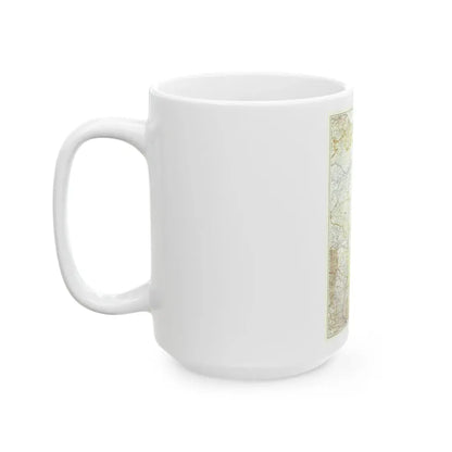 South America - Eastern (1955) (Map) White Coffee Mug - Go Mug Yourself