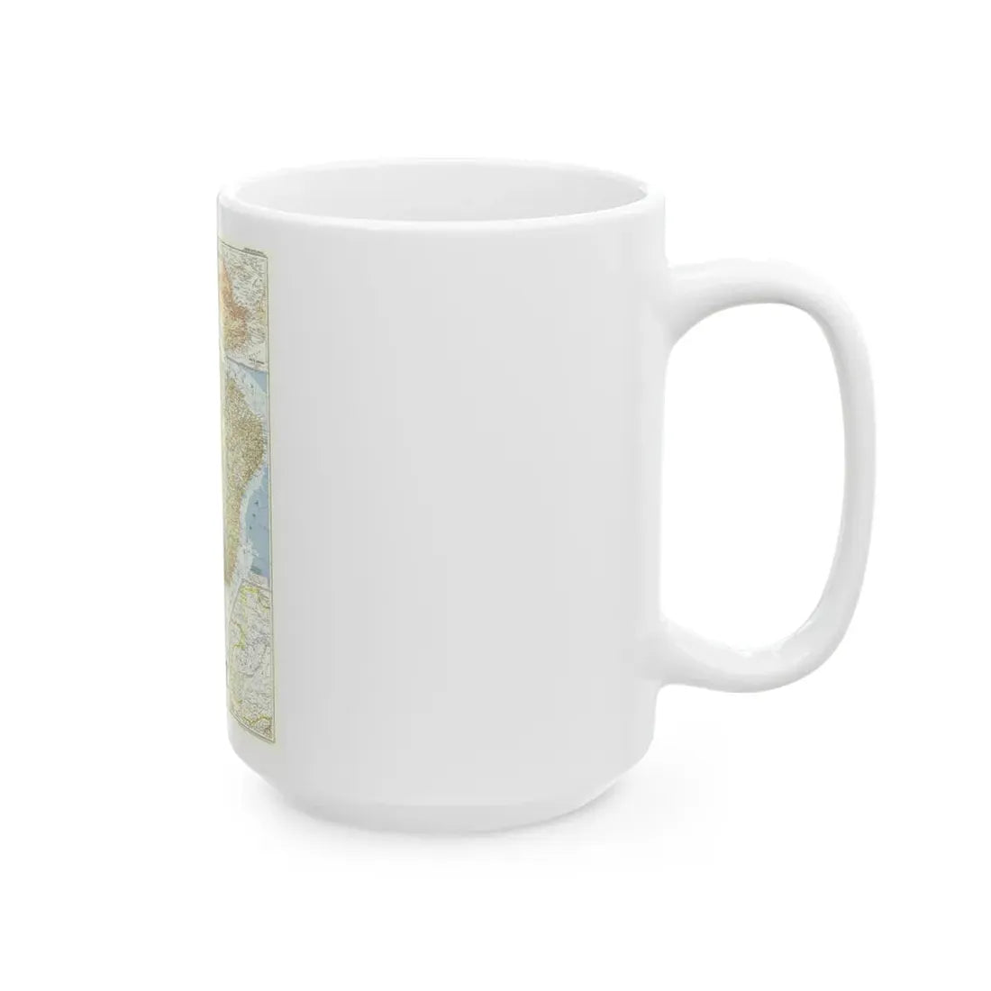 South America - Eastern (1955) (Map) White Coffee Mug - Go Mug Yourself