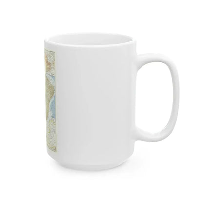 South America - Eastern (1955) (Map) White Coffee Mug - Go Mug Yourself