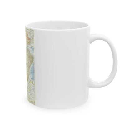 South America - Eastern (1955) (Map) White Coffee Mug-Go Mug Yourself