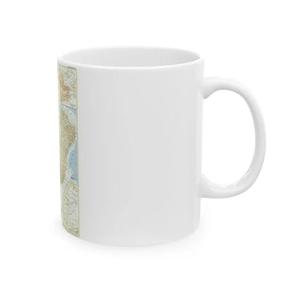 South America - Eastern (1955) (Map) White Coffee Mug - Go Mug Yourself