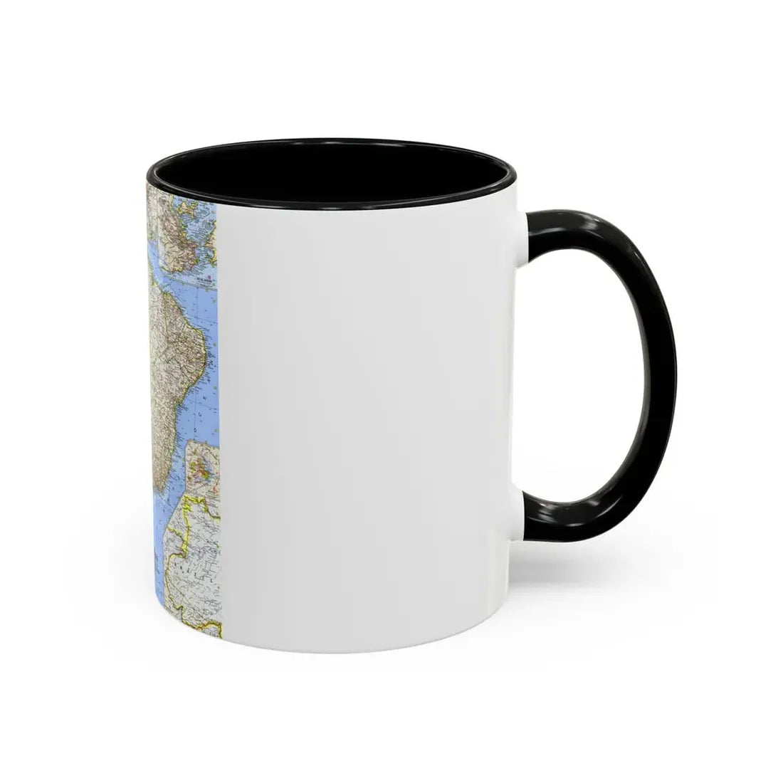 South America - Eastern (1962) (Map) Accent Coffee Mug - Go Mug Yourself