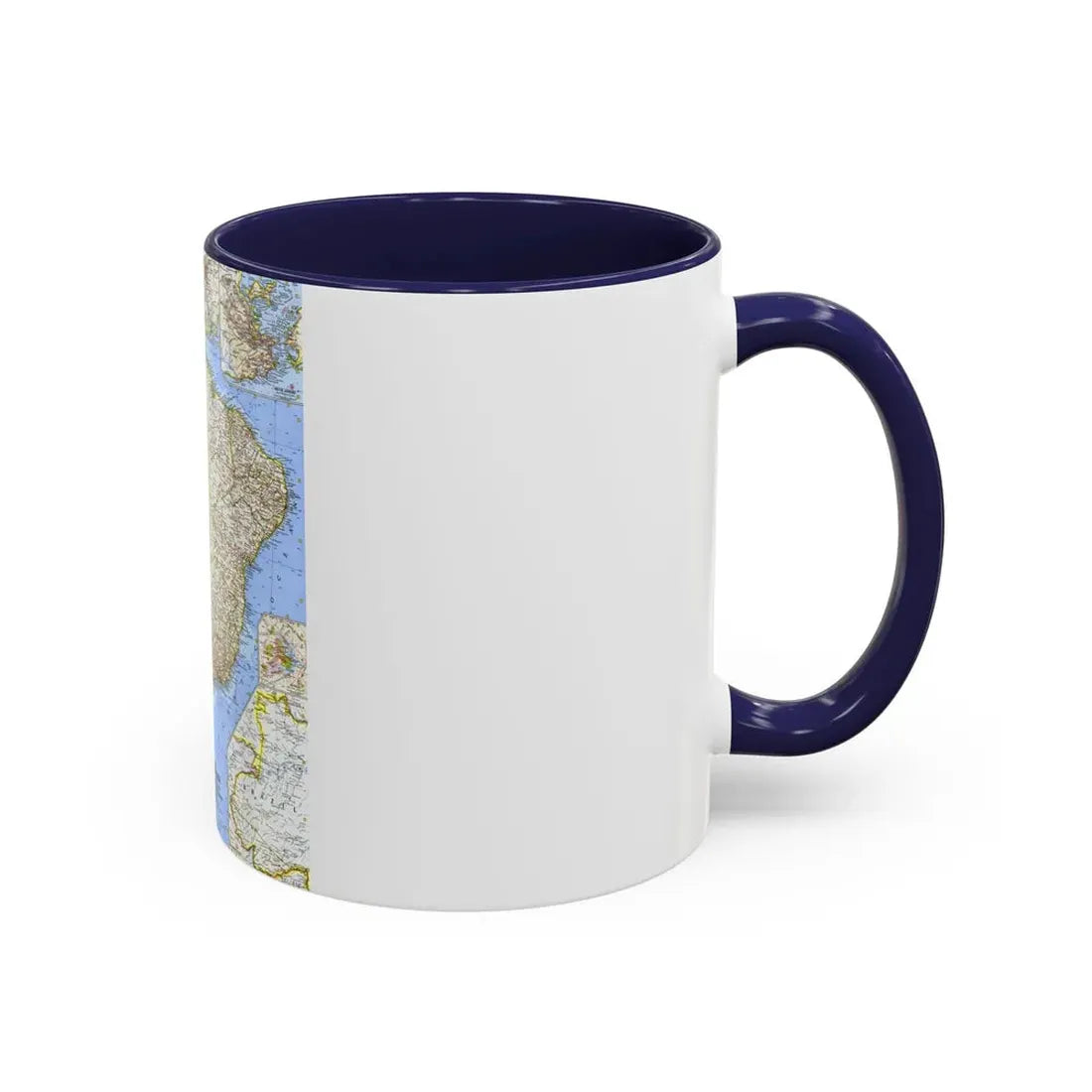 South America - Eastern (1962) (Map) Accent Coffee Mug - Go Mug Yourself