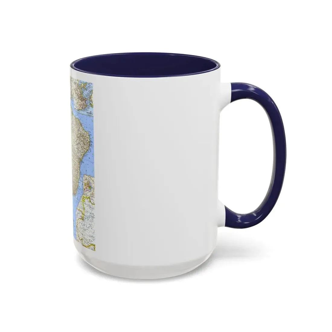 South America - Eastern (1962) (Map) Accent Coffee Mug - Go Mug Yourself