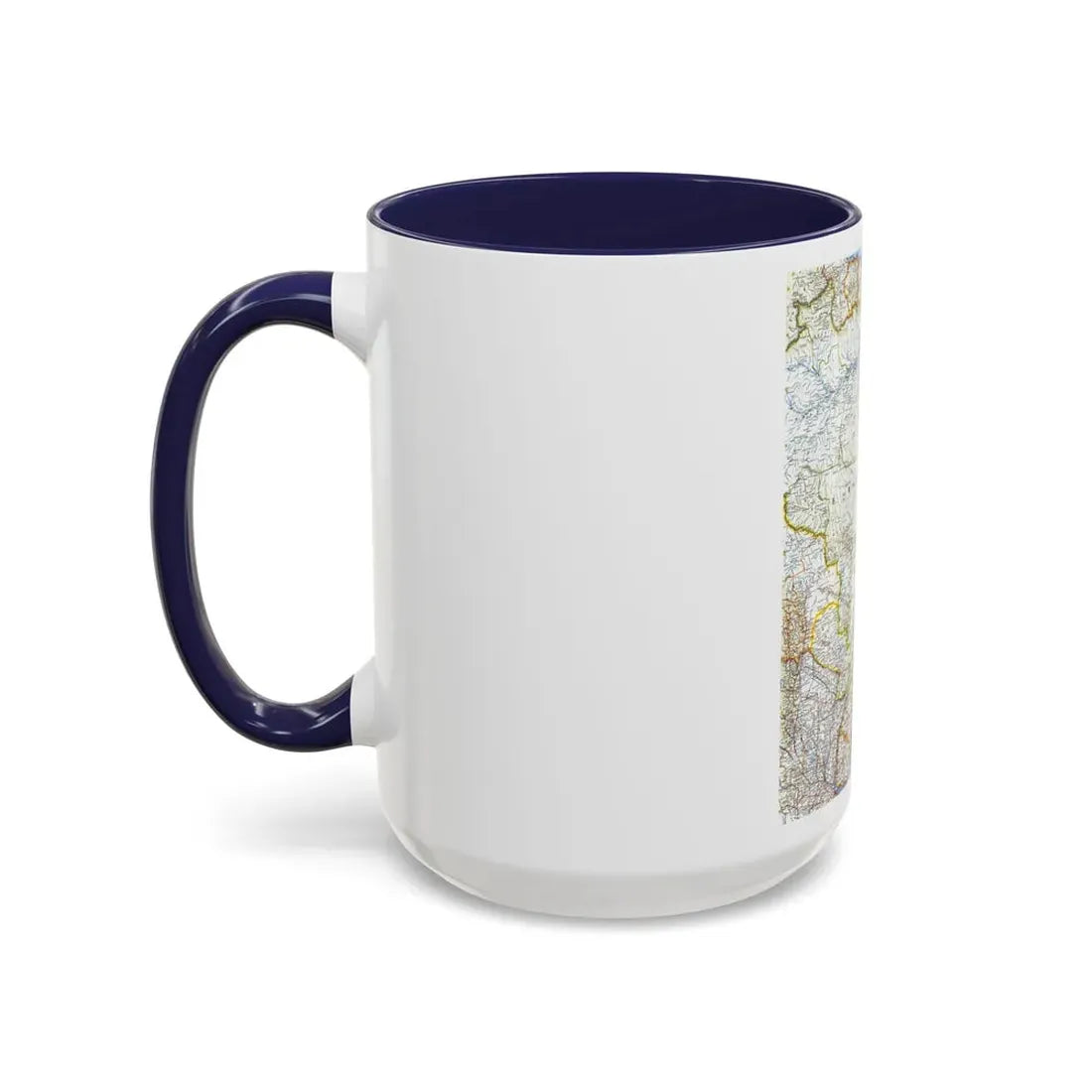 South America - Eastern (1962) (Map) Accent Coffee Mug - Go Mug Yourself