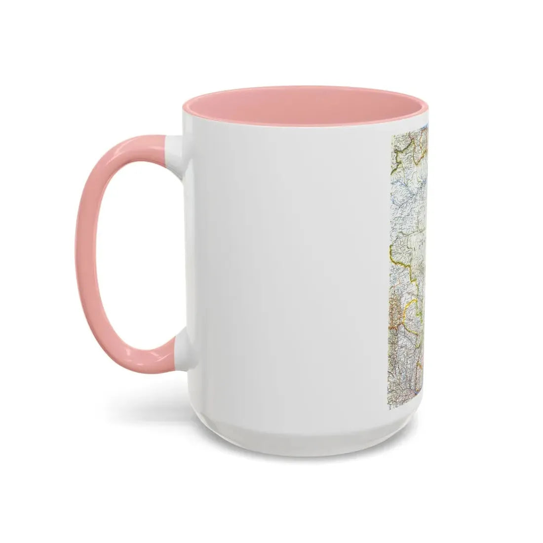 South America - Eastern (1962) (Map) Accent Coffee Mug - Go Mug Yourself