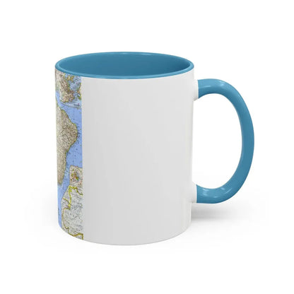 South America - Eastern (1962) (Map) Accent Coffee Mug - Go Mug Yourself