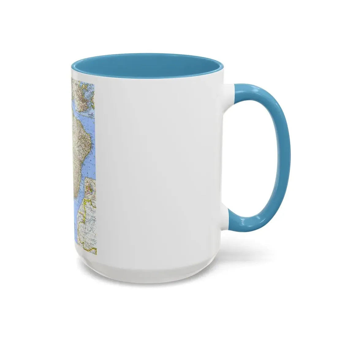 South America - Eastern (1962) (Map) Accent Coffee Mug - Go Mug Yourself