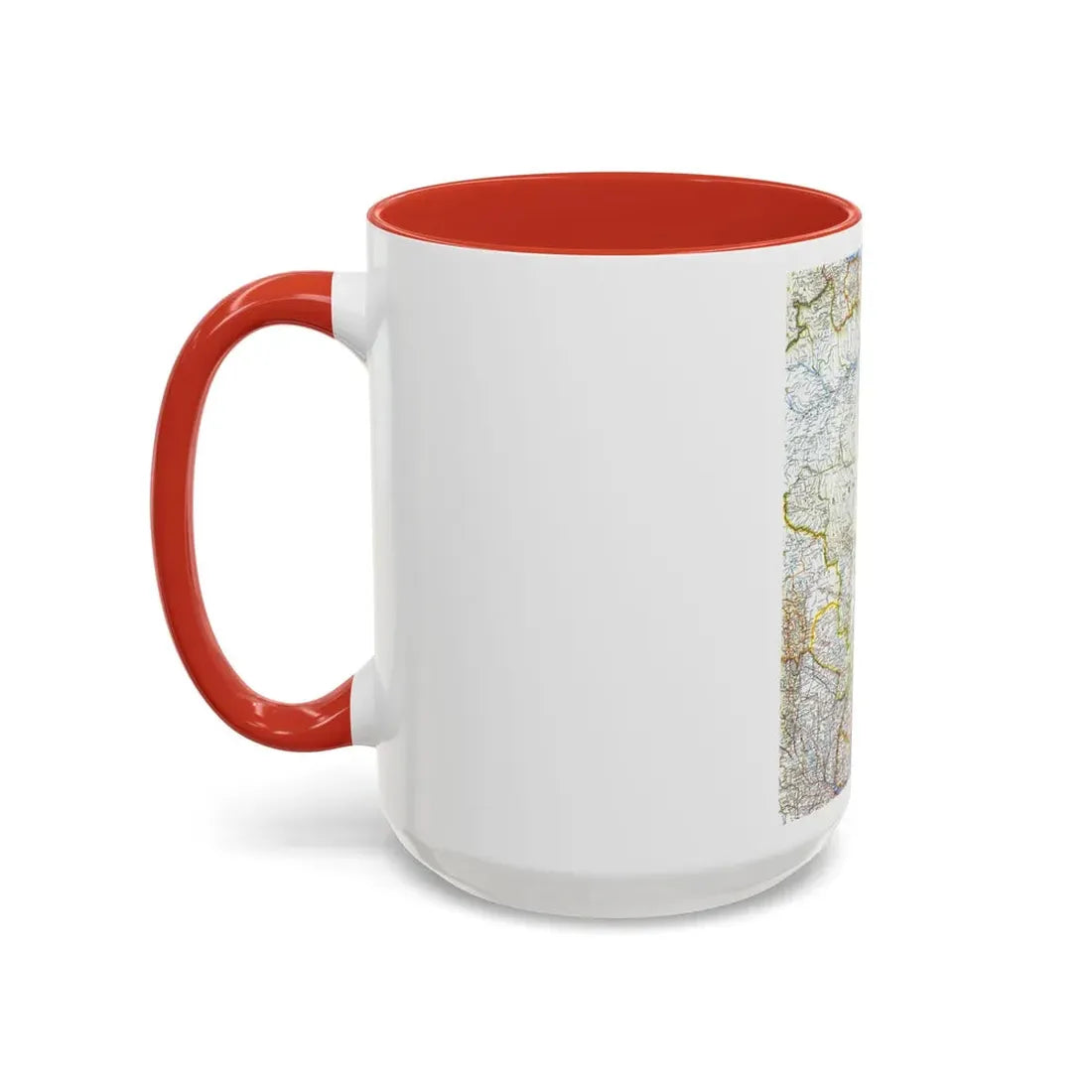 South America - Eastern (1962) (Map) Accent Coffee Mug - Go Mug Yourself