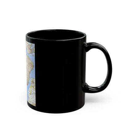 South America - Eastern (1962) (Map) Black Coffee Mug-Go Mug Yourself