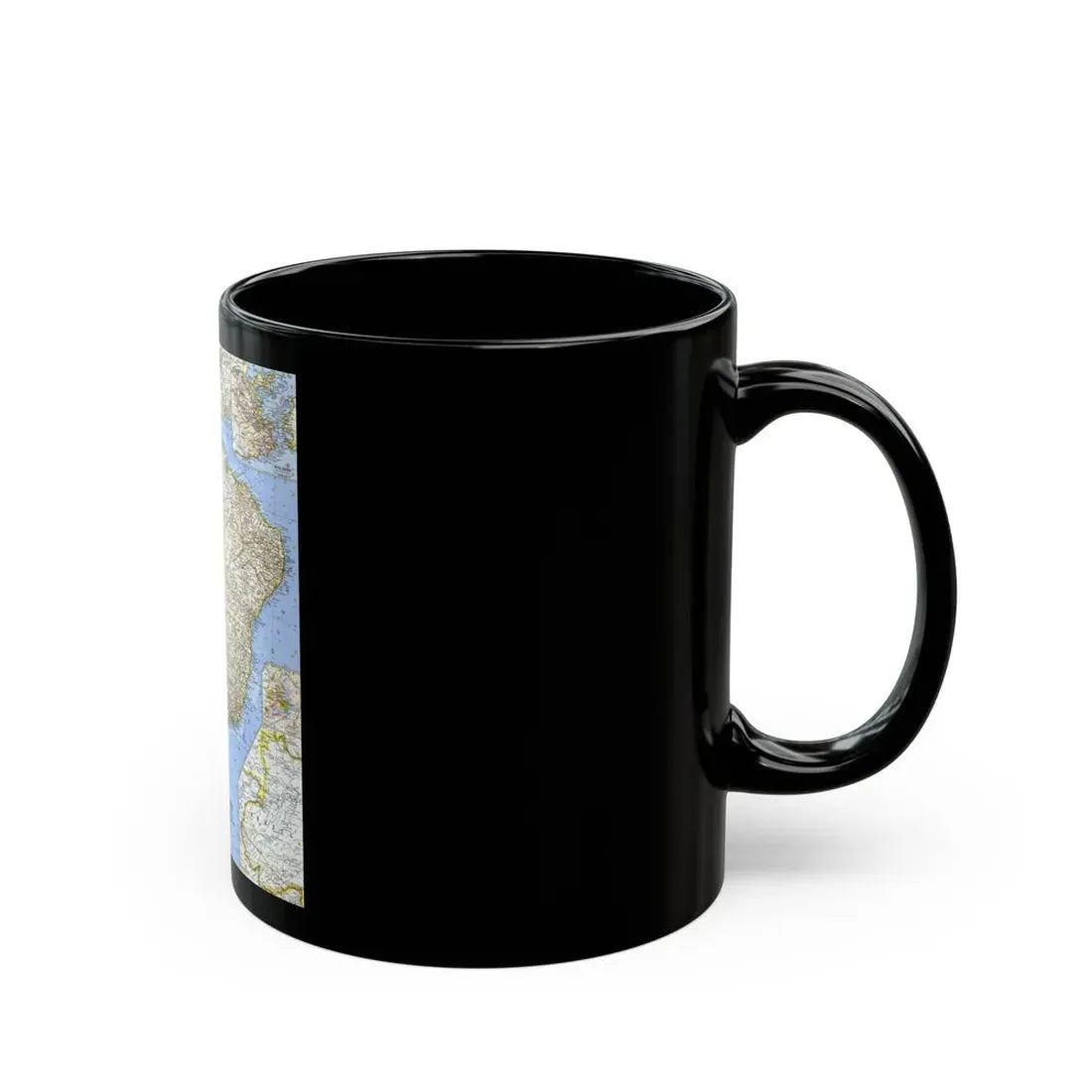 South America - Eastern (1962) (Map) Black Coffee Mug - Go Mug Yourself