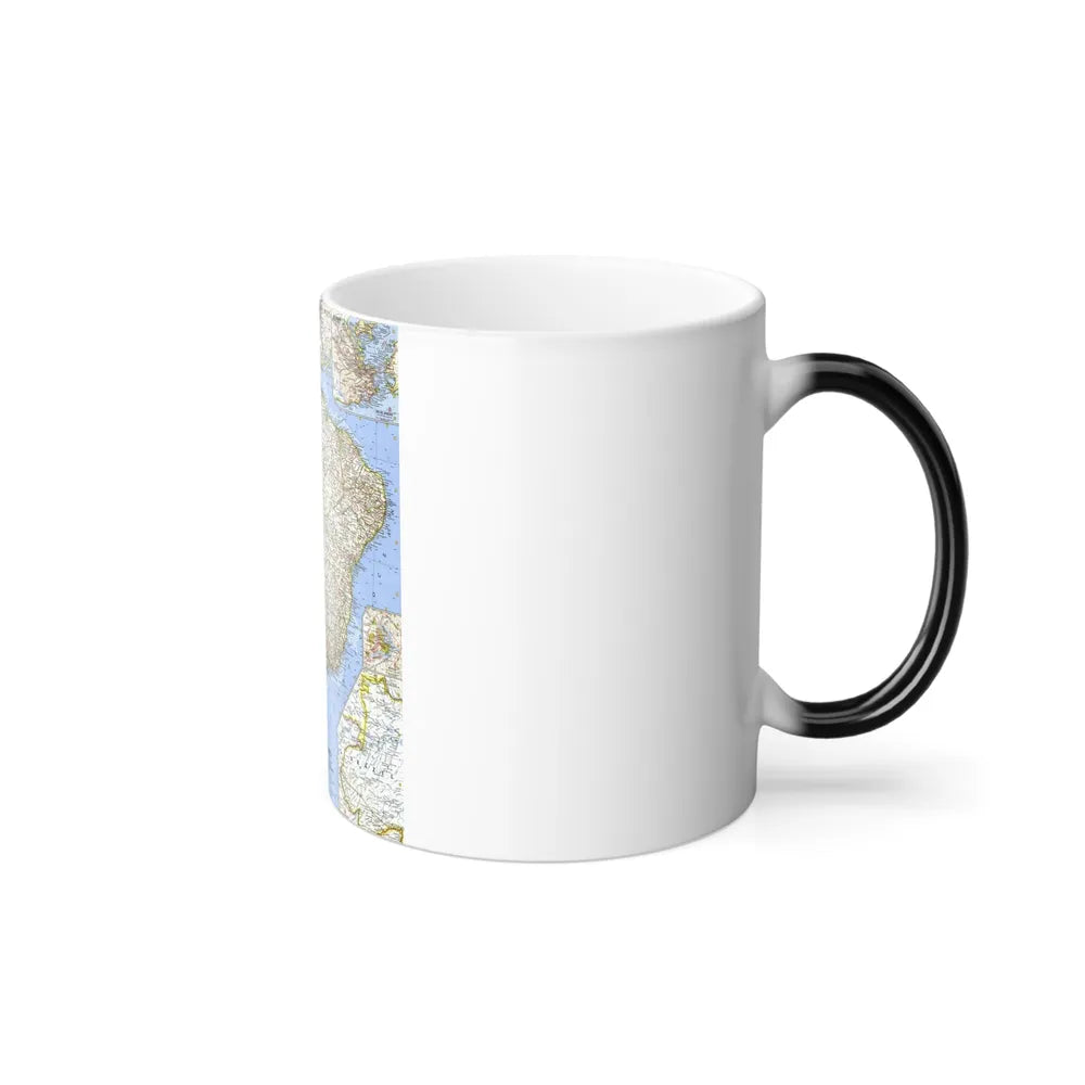 South America - Eastern (1962) (Map) Color Changing Mug 11oz-Go Mug Yourself