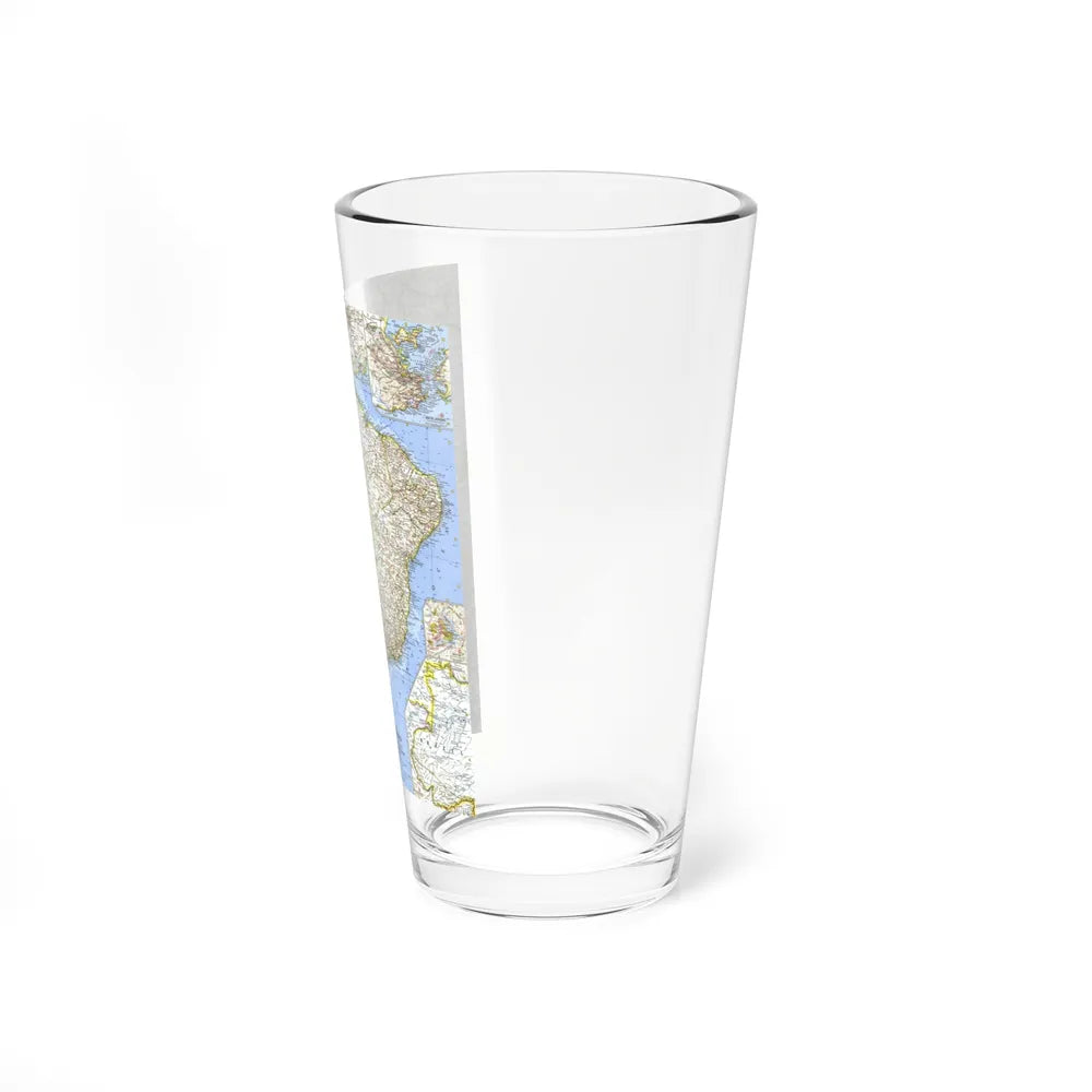 South America - Eastern (1962) (Map) Pint Glass 16oz-Go Mug Yourself