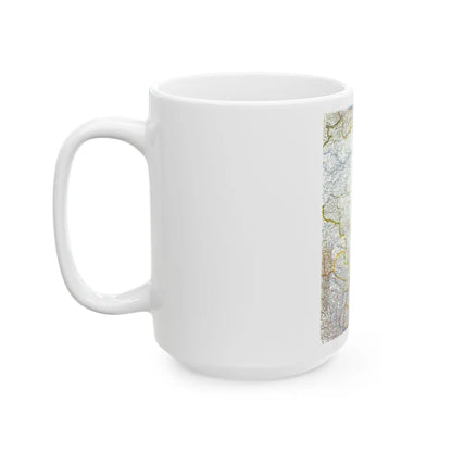 South America - Eastern (1962) (Map) White Coffee Mug-Go Mug Yourself