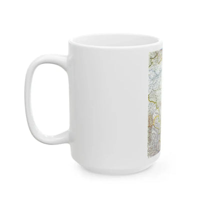 South America - Eastern (1962) (Map) White Coffee Mug - Go Mug Yourself