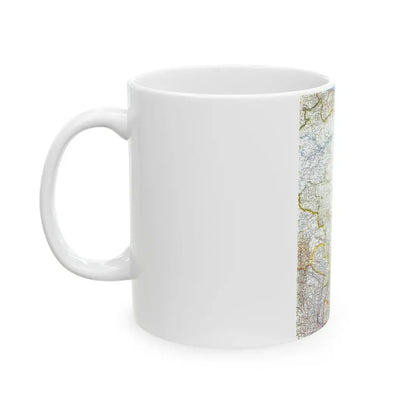 South America - Eastern (1962) (Map) White Coffee Mug - Go Mug Yourself