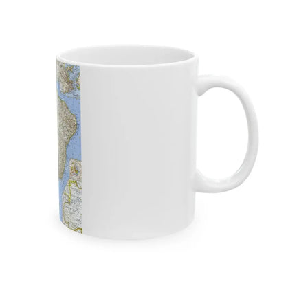 South America - Eastern (1962) (Map) White Coffee Mug - Go Mug Yourself