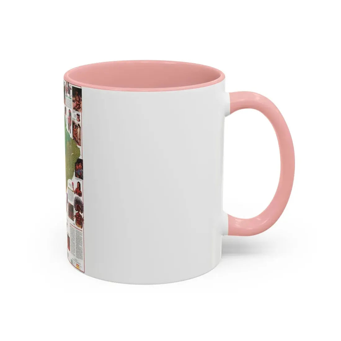 South America - Indians of (1982) (Map) Accent Coffee Mug - Go Mug Yourself