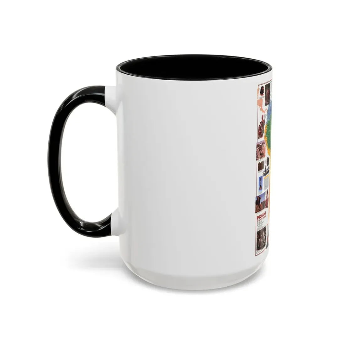 South America - Indians of (1982) (Map) Accent Coffee Mug - Go Mug Yourself