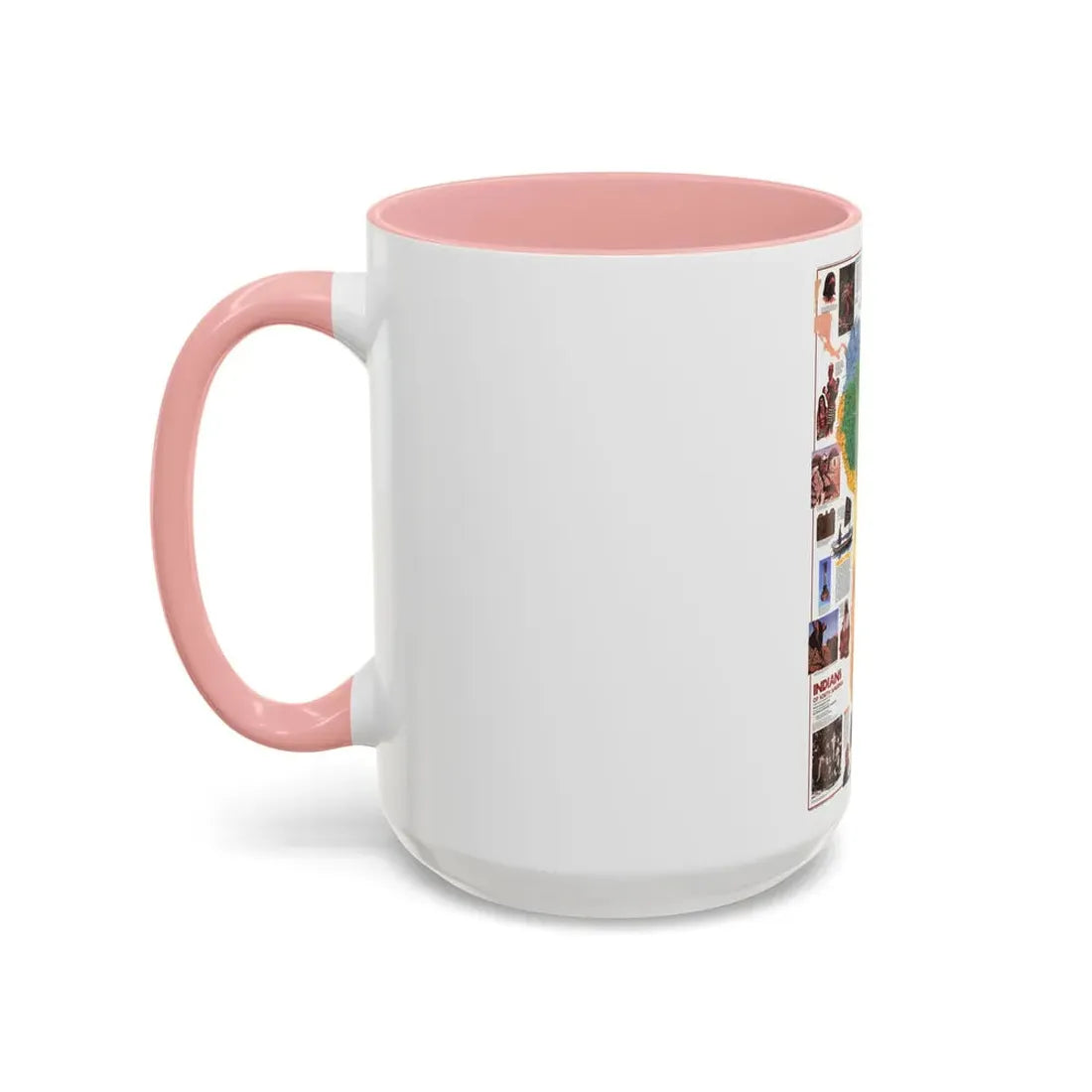 South America - Indians of (1982) (Map) Accent Coffee Mug - Go Mug Yourself