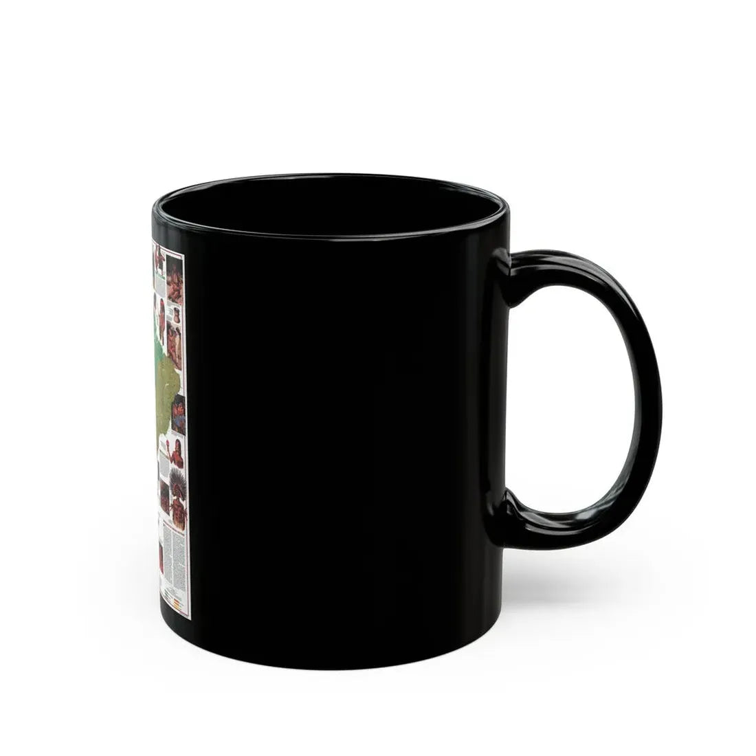 South America - Indians of (1982) (Map) Black Coffee Mug - Go Mug Yourself