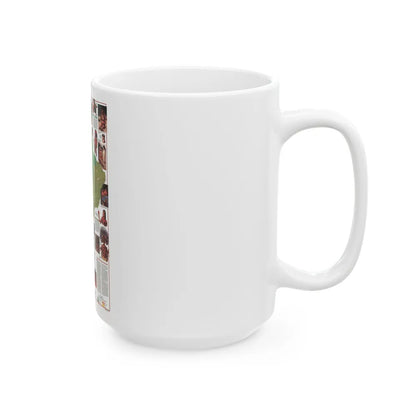 South America - Indians of (1982) (Map) White Coffee Mug-Go Mug Yourself