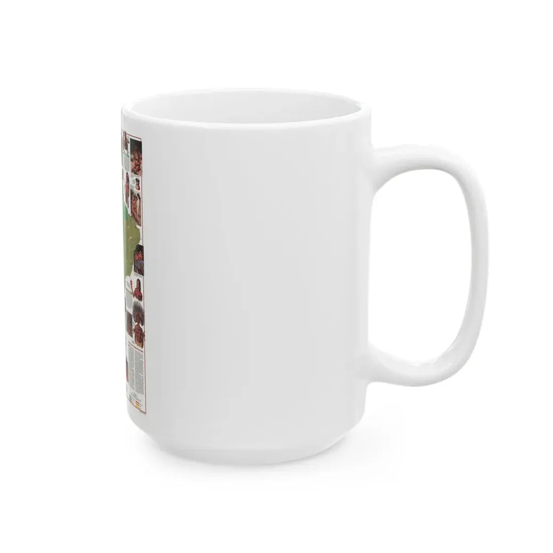 South America - Indians of (1982) (Map) White Coffee Mug - Go Mug Yourself