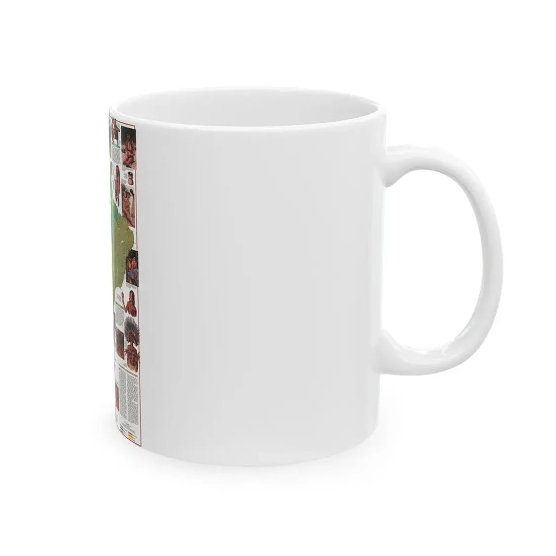 South America - Indians of (1982) (Map) White Coffee Mug - Go Mug Yourself