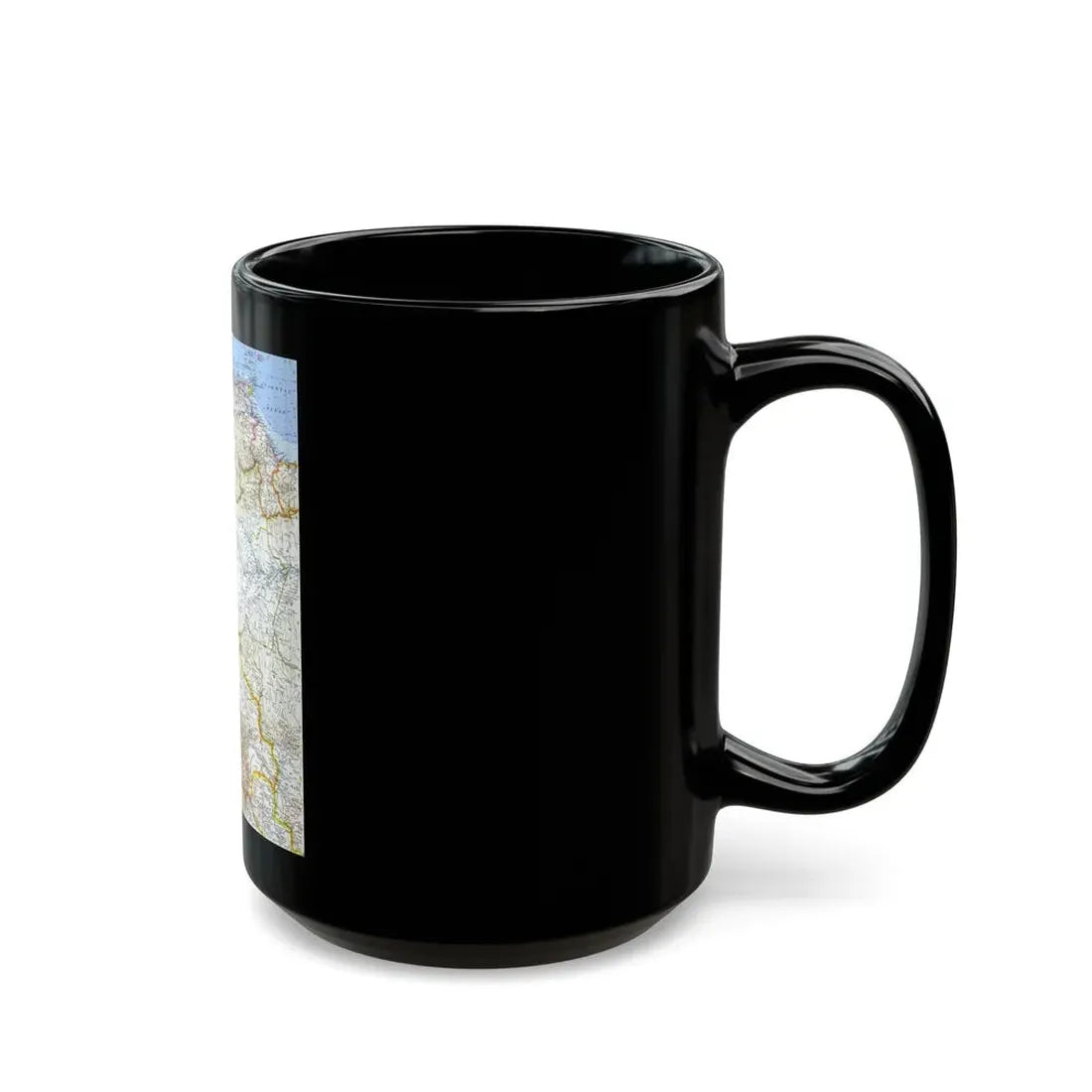 South America - Northwestern (1964) (Map) Black Coffee Mug - Go Mug Yourself