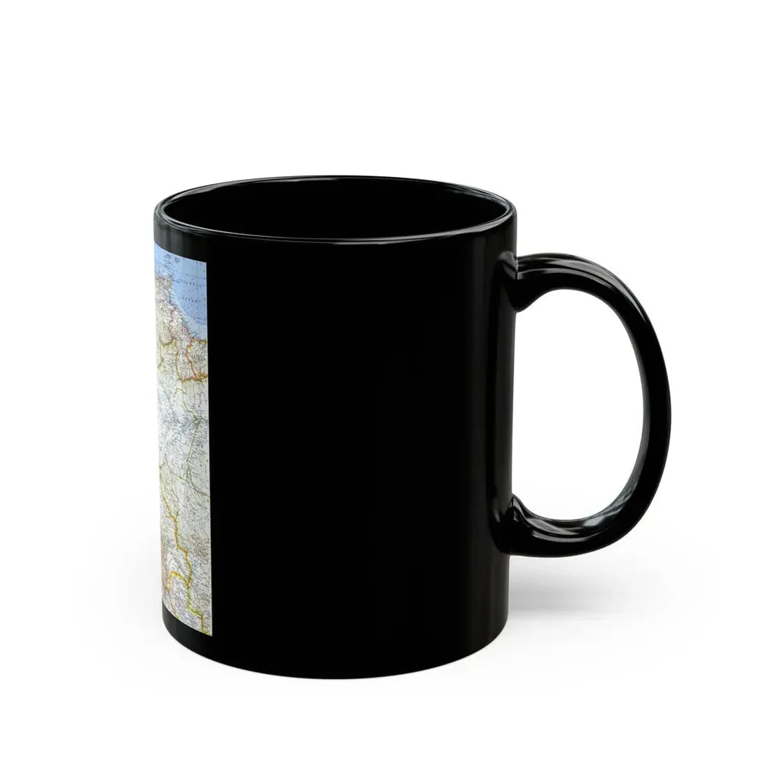 South America - Northwestern (1964) (Map) Black Coffee Mug - Go Mug Yourself