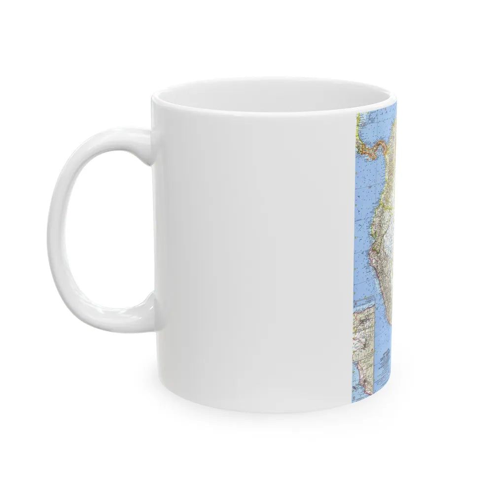 South America - Northwestern (1964) (Map) White Coffee Mug-Go Mug Yourself