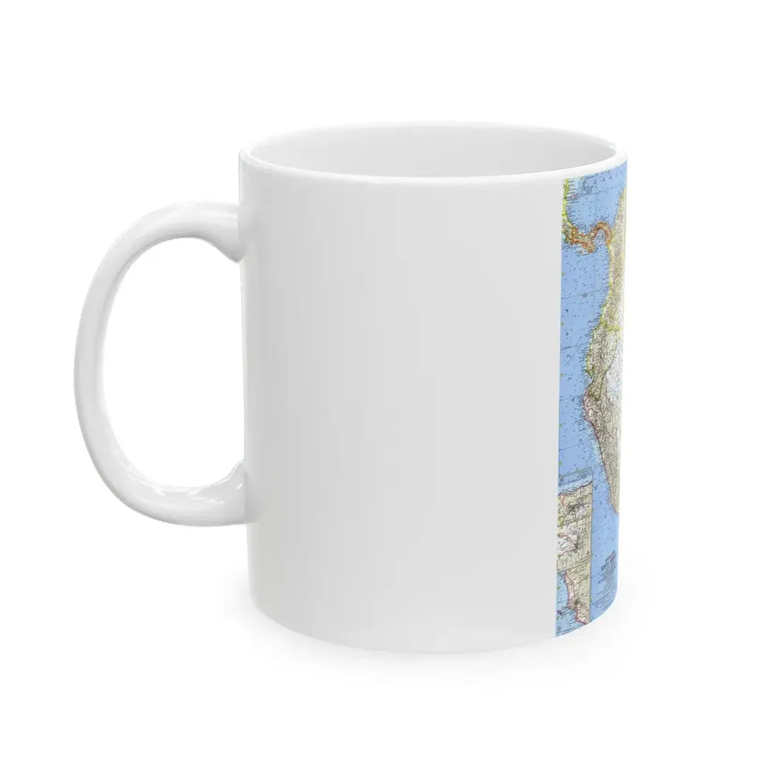 South America - Northwestern (1964) (Map) White Coffee Mug - Go Mug Yourself