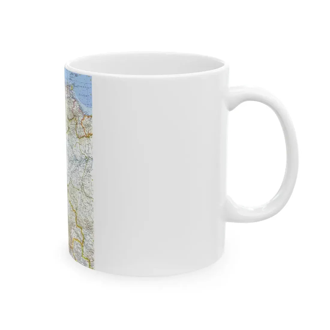 South America - Northwestern (1964) (Map) White Coffee Mug - Go Mug Yourself