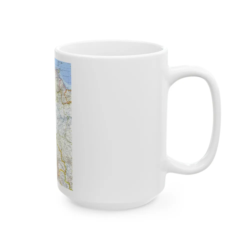 South America - Northwestern (1964) (Map) White Coffee Mug-Go Mug Yourself