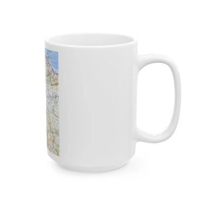 South America - Northwestern (1964) (Map) White Coffee Mug-Go Mug Yourself