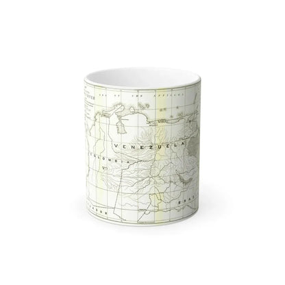 South America - Orinoco River (1896 (Map) Color Changing Mug 11oz Default Title - Go Mug Yourself