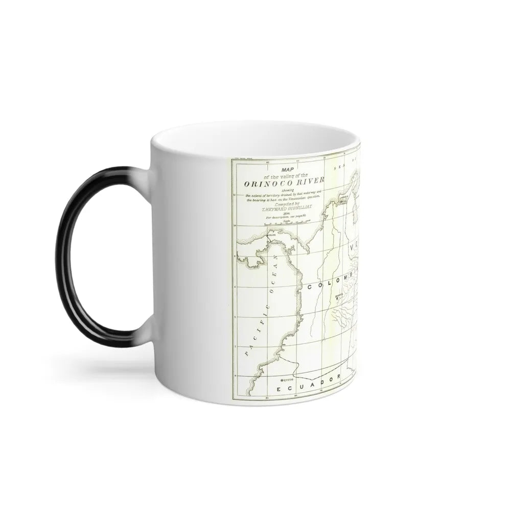 South America - Orinoco River (1896 (Map) Color Changing Mug 11oz-Go Mug Yourself