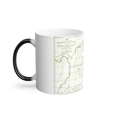 South America - Orinoco River (1896 (Map) Color Changing Mug 11oz - Go Mug Yourself