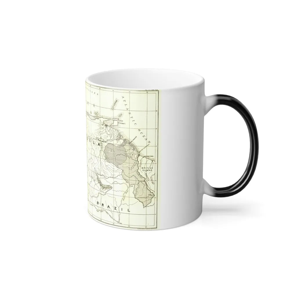 South America - Orinoco River (1896 (Map) Color Changing Mug 11oz-Go Mug Yourself