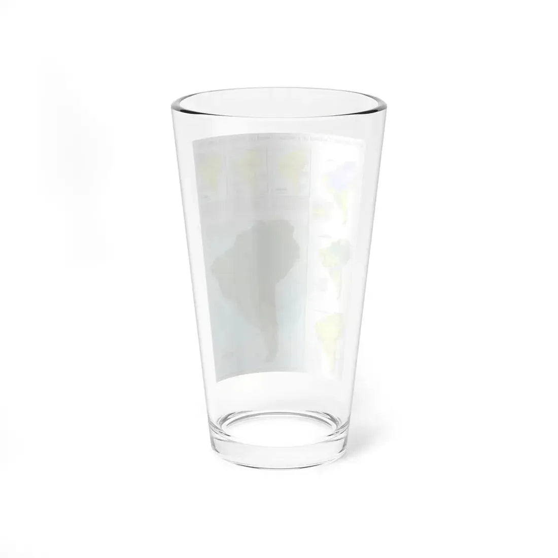 South America - Physical Map (1972) (Map) Pint Glass 16oz - Go Mug Yourself