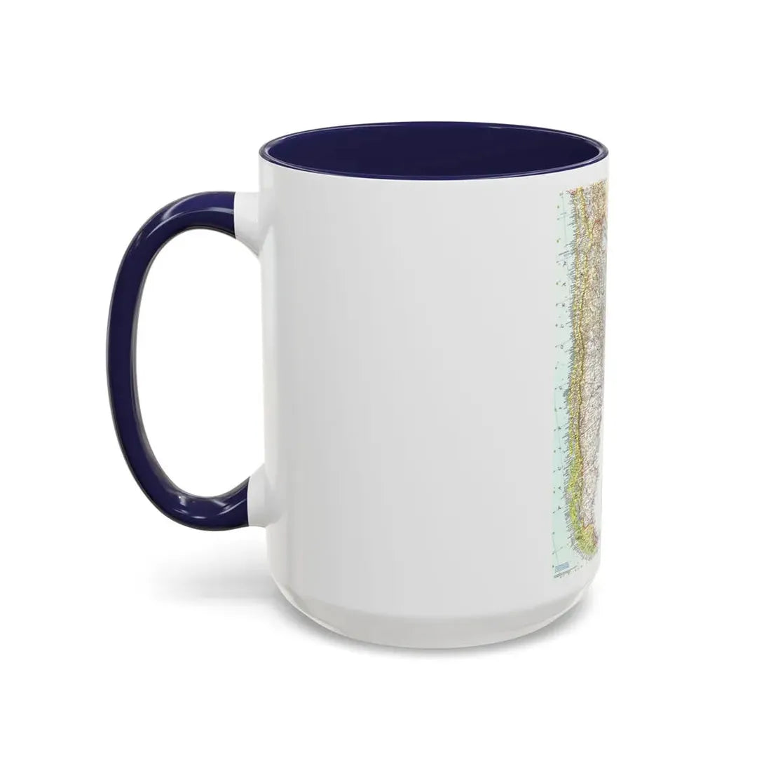 South America - Southern (1958) (Map) Accent Coffee Mug - Go Mug Yourself