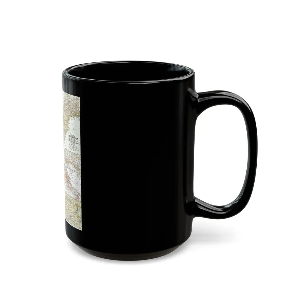 South America - Southern (1958) (Map) Black Coffee Mug-Go Mug Yourself