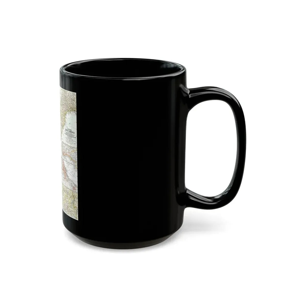 South America - Southern (1958) (Map) Black Coffee Mug - Go Mug Yourself
