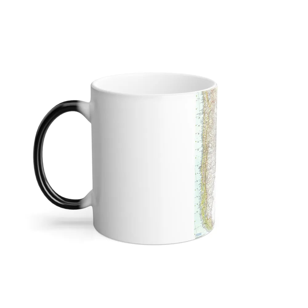 South America - Southern (1958) (Map) Color Changing Mug 11oz-Go Mug Yourself