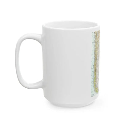 South America - Southern (1958) (Map) White Coffee Mug - Go Mug Yourself