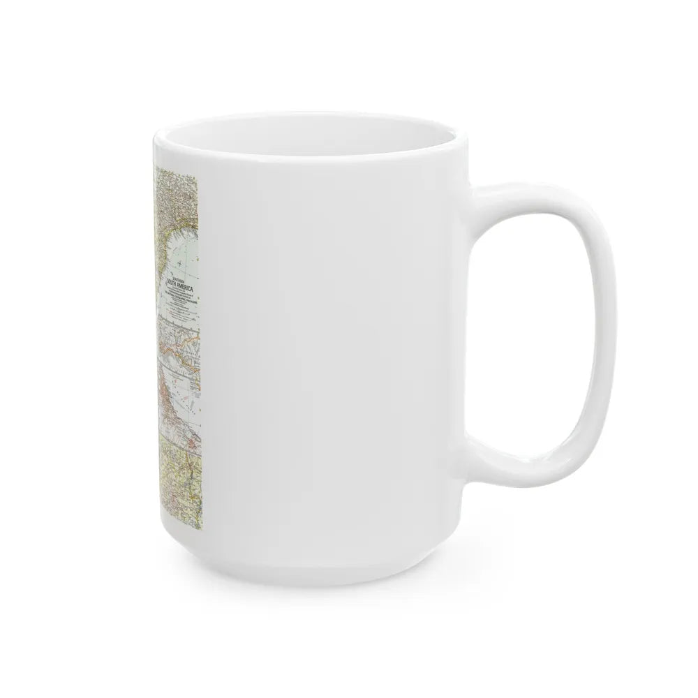 South America - Southern (1958) (Map) White Coffee Mug-Go Mug Yourself