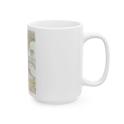 South America - Southern (1958) (Map) White Coffee Mug-Go Mug Yourself